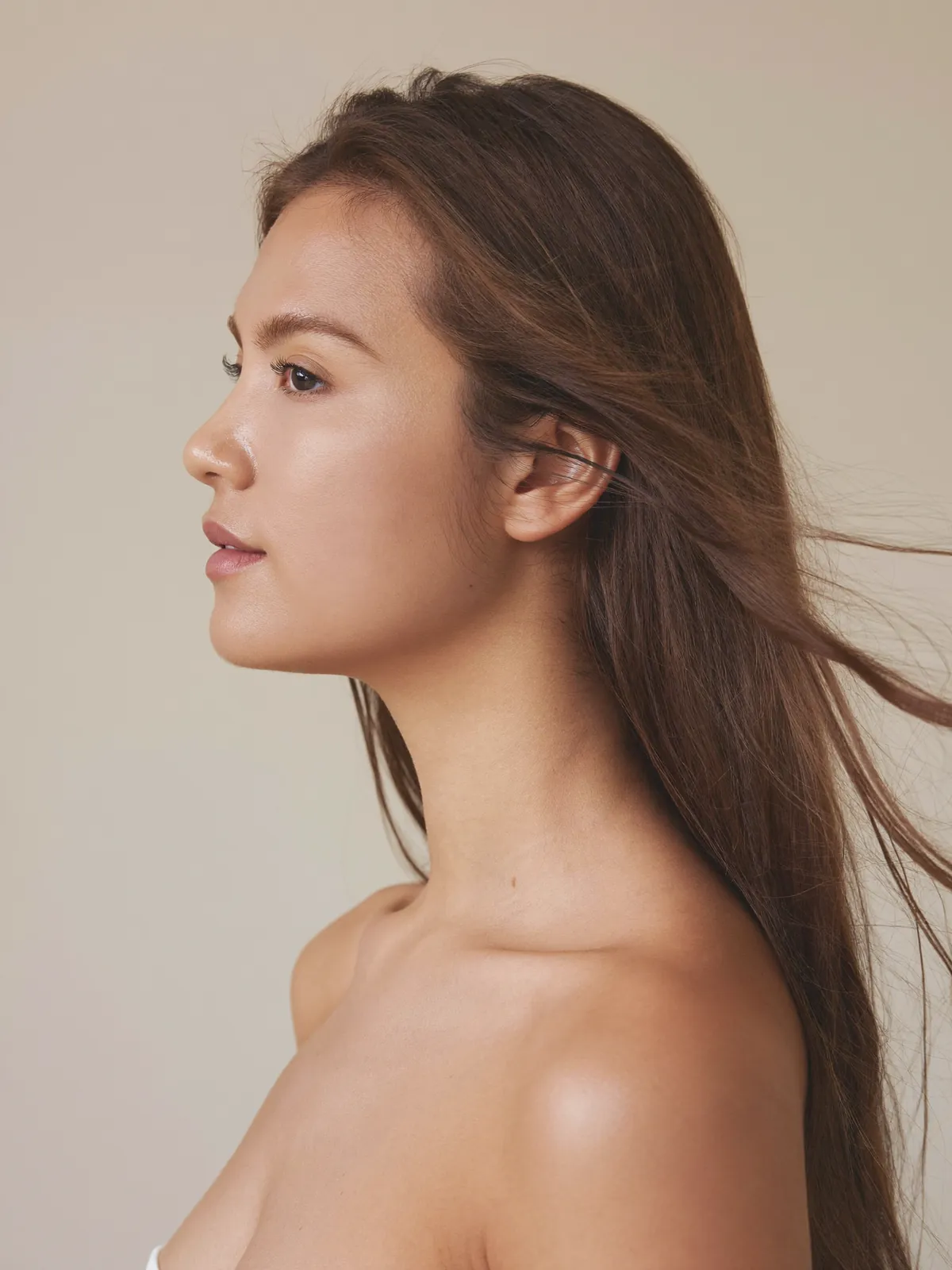 Elegant woman with balanced, refreshed features