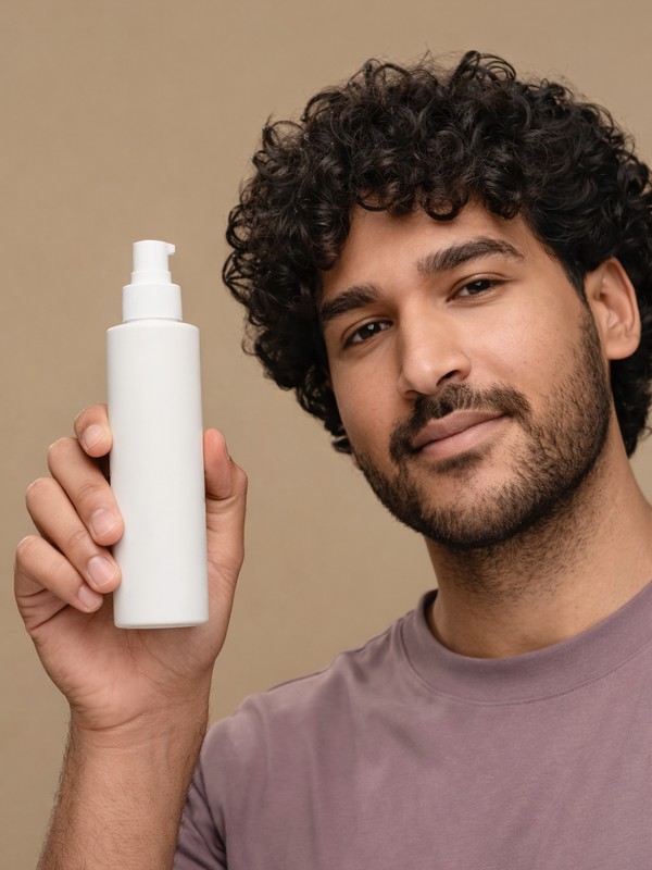 Man receiving hair loss treatment at Skin Societe Perth